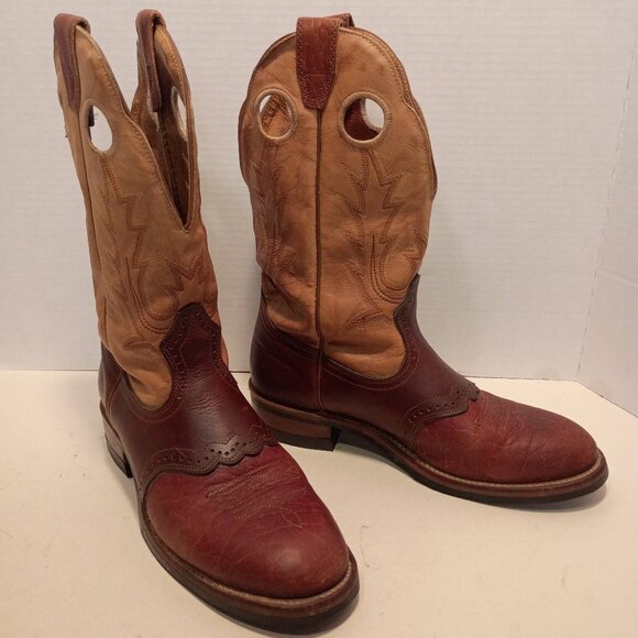 BOULET Canada Ladies 8.5 Western Boots Apache Whaler Buckskin 3131 - Picture 1 of 14